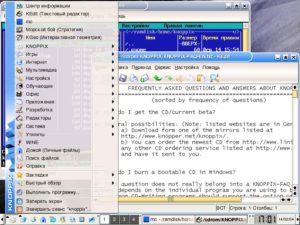 Скриншот Knoppix
