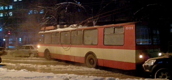 Авария на ул. Красноармейской в Кирове 20.12.2016 г.