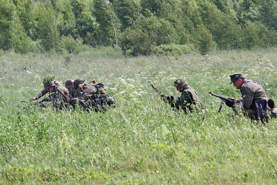 немецкие войска наступают - реконструкторский фестиваль «Живая история» 2019