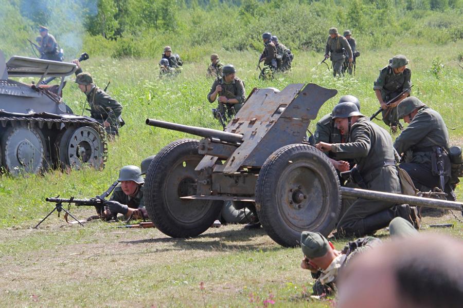 Немецкое противотанковое орудие PAK-36 - реконструкторский фестиваль «Живая история» 2019