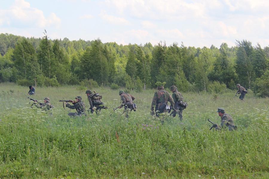 Наступление немецких войск - реконструкторский фестиваль «Живая история» 2019